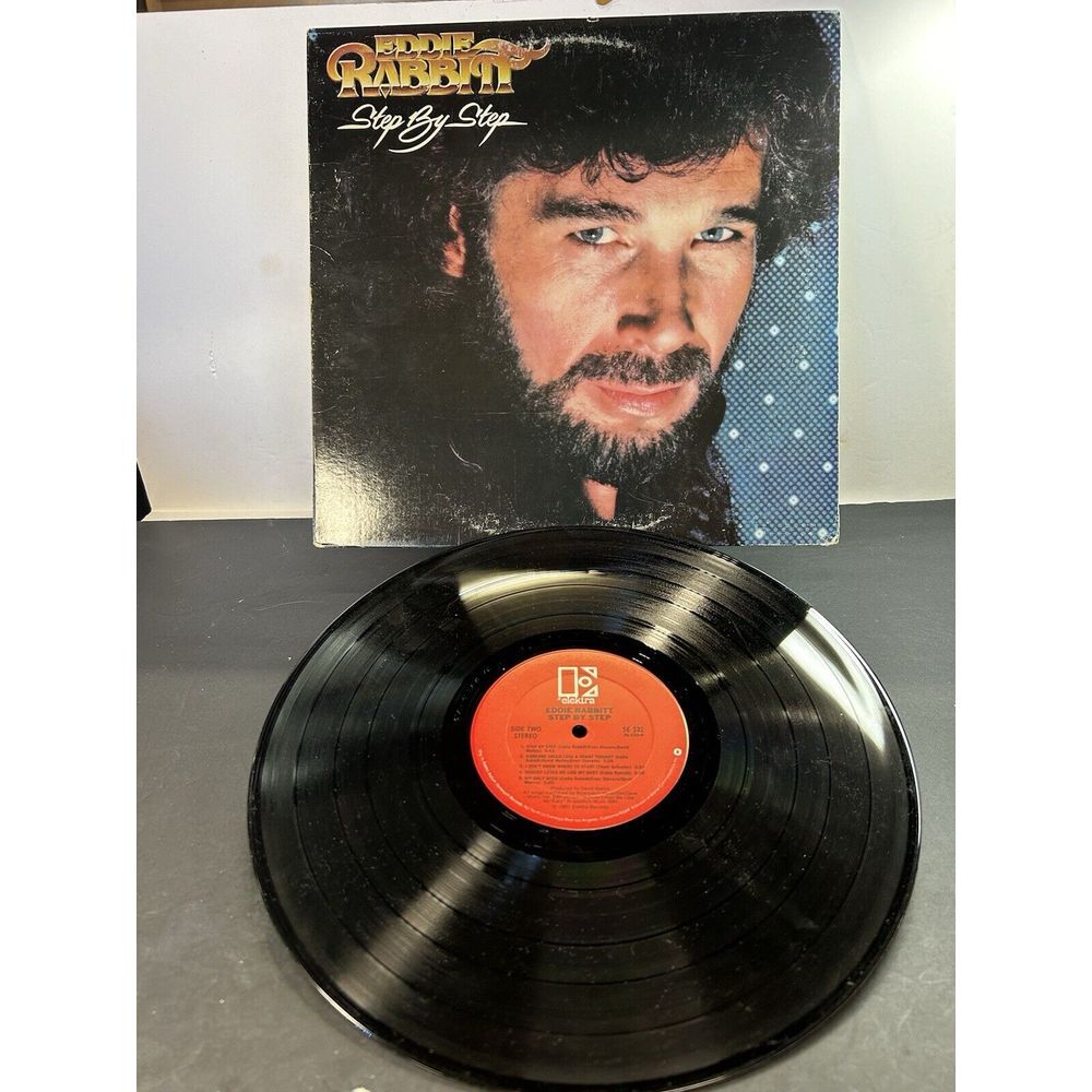 Eddie Rabbitt "Step By Step" 1981 Country LP, Nice VG++